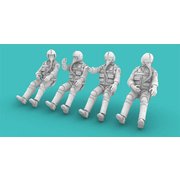 RMA72019 1/72 1960～1970年代 米軍パイロット 着座姿勢 4体入り [組立式プラスチックモデル]