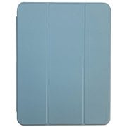 iPad Pro 13インチ(M4)用 ケース ハイブリッドPUレザー 背面クリアPC カバー取り外し可能 多段階スタンド ブルー BMOPA04-PR13-BL
