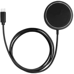 マグネット式 ワイヤレスケーブル 1m 15W出力 ブラック QXW-0400BK