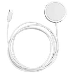 マグネット式 ワイヤレスケーブル 2m 15W出力 ホワイト QXW-0401WH