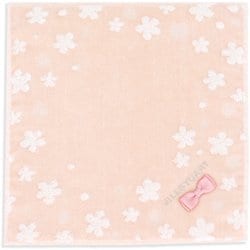 タオルハンカチ プティスリーフラワー 25cm×25cm ピンク 58-1560070