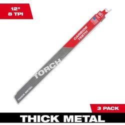 48-00-5303 [TORCH 金工用カーバイドレシプロソーブレード 8TPI 305mm（3本パック）]