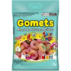 キャンディ ゴメッツ フルーツ サワーリング 100g [お菓子]