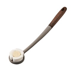 ボディケアブラシ ソフト モカグレージュ 泡立ち やわらかい
