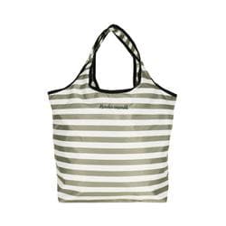 保冷保温コンパクトエコバッグ ボーダー/グレー compactecobag