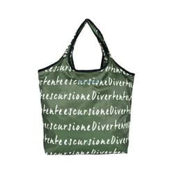 保冷保温コンパクトエコバッグ ロゴ/グリーン compactecobag