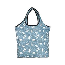 保冷保温コンパクトエコバッグ ネコ/ペールブルー compactecobag