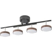 LED4灯シーリングライト ダークブラウン LT-YLS4RC-K