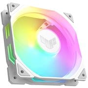ケースファン シングルパック 通常回転 ホワイトモデル 厚さ28mm TUF Gaming TR120 ARGB Fan