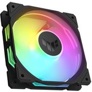 ケースファン シングルパック 通常回転 ブラックモデル 厚さ28mm TUF Gaming TR120 ARGB Fan
