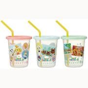 sih3st02 [ストロー付タンブラー3個 320ml SIH3ST あつまれどうぶつの森]
