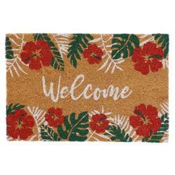 コイヤーマット 玄関マット ブルーミングハイビスカス tmcoyermat