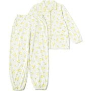 介護襟付きパジャマ 黄色(ミモザ)M 437139