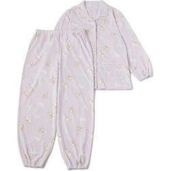 介護襟付きパジャマ ピンク（猫柄）M 437139