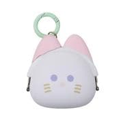 PG-47802 POCHIMI merry（ポチミ メリー） カラビナ付きがまぐちシリコンポーチ ホワイトキャット [キャラクターグッズ]