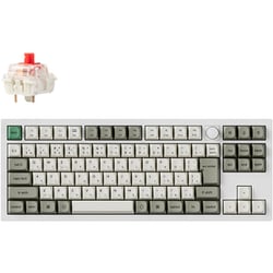 Q3 Max QMK VIA ワイヤレス カスタム・メカニカルキーボード RGB JIS配列 テンキーレス シェルホワイト Gateron Jupiter スイッチ（ホットスワップ）赤軸 Q3M-P1-JIS