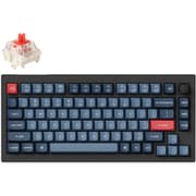 V1 Max QMK VIA ワイヤレス カスタム・メカニカルキーボード RGB US配列 テンキーレス カーボンブラック Gateron Jupiter スイッチ(ホットスワップ)赤軸 V1M-D1-US