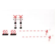 PP202 ポップな異世界シリーズ 2色成形プラスチックキット 1/80 踏切 赤×白 [鉄道模型用品]