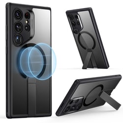 Galaxy S24 Ultra 対応ミリタリーグレード キックスタンド付ケース Boost Flickstand Case （HaloLock） for Galaxy S24 Ultra - Clear Black