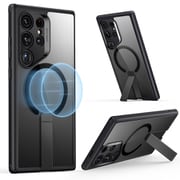 Galaxy S24 Ultra 対応ミリタリーグレード キックスタンド付ケース Boost Flickstand Case (HaloLock) for Galaxy S24 Ultra - Clear Black