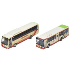 333487 Nスケールディスプレイモデル完成品 ザ・バスコレクション 豊鉄バス 豊橋鉄道グループ100周年 2台セット [鉄道模型用品]