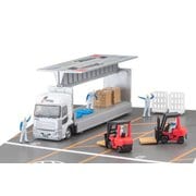 333425 Nスケールジオラマアクセサリー トラックコレクション 物流現場ウィングバンセットG バンテック [鉄道模型用品]