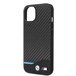 BMHMP14S22NBCK [iPhone 14用 磁気ワイヤレス充電対応 PUカーボン調 背面ケース]
