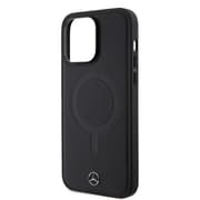 MEHMP14X23RCMK [MERCEDES-BENZ iPhone 14 Pro MAX用 磁気ワイヤレス充電対応 本革 背面ケース]
