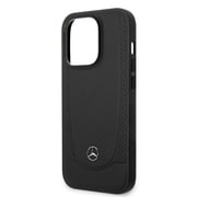 MEHMP14XARMBK [MERCEDES-BENZ iPhone 14 Pro MAX用 磁気ワイヤレス充電対応 本革 背面ケース]