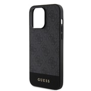 GUHMP15LG4GLGR [iPhone 15 Pro用 磁気ワイヤレス充電対応 モノグラム 背面ケース ブラック]