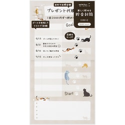 貯金封筒 リスト ネコ柄 25607006