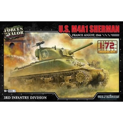 WS55004R 1/72 WW.II アメリカ軍 M4A1A（75） シャーマン 1944年8月 フランス 第3歩兵師団 [組立式プラスチックモデル]