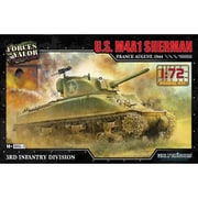 WS55004R 1/72 WW.II アメリカ軍 M4A1A（75） シャーマン 1944年8月 フランス 第3歩兵師団 [組立式プラスチックモデル]