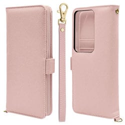 7997OR11ABHSLPK [OPPO Reno11 A用 手帳型 カード入れ おしゃれ スタンド機能 シンプル ハンドストラップ付き マグネット式 ライトピンク]