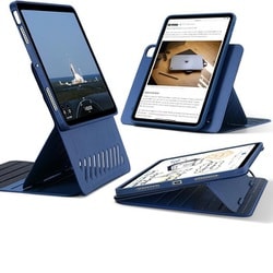iPad Air 11インチ（M3/M2、2025/2024） iPad Air 第5/4世代（2022/2020）専用 着脱可能マグネットカバー付き回転式ケース ESR Shift Magnetic iPad Air 11 M2 - Blue