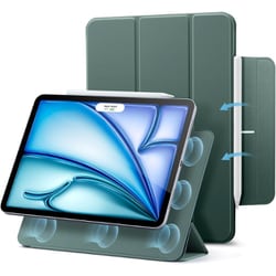 iPad Air 11インチ（M3/M2、2025/2024） iPad Air 第5/4世代（2022/2020）iPad Pro 11インチ（2018年）専用 強力マグネットホールドケース ESR Rebound Magnetic iPad Air 11 M2 -Forest Green