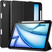 iPad Air 11インチ(M3/M2、2025/2024) iPad Air 第5/4世代(2022/2020)専用 ペンシルホルダー搭載 全面保護ケース ESR Rebound Pencil iPad Air 11 M2 - Black