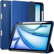 iPad Air 11インチ(M3/M2、2025/2024) iPad Air 第5/4世代(2022/2020)専用 ペンシルホルダー搭載 全面保護ケース ESR Rebound Pencil iPad Air 11 M2 - Navy Blue