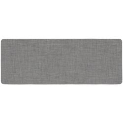 PVCキッチンマット 拭ける テキスタイル調 ライトグレー 45×120cm はっ水 抗菌 ND-6284