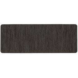 PVCキッチンマット 拭ける テキスタイル調 クラシックブラック 45×120cm はっ水 抗菌 ND-6285
