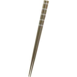 塗箸 22.5cm 食洗対応 日本製 スレッドグレー LA-174