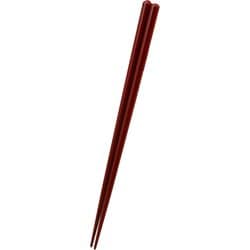 塗箸 23cm 食洗対応 レッド LA-178