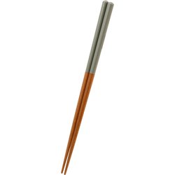 塗箸 23cm 食洗対応 ハーフグレー LA-180