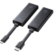 ワイヤレス HDMI エクステンダー 延長器 Type-C接続 最大15m 4K/60Hz 受信機/送信機セット VGA-EXWHD12C