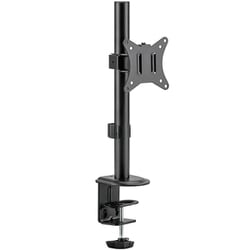 1画面 ショートモニターアーム 2軸タイプ 17～32インチ対応 GH-AMEN1S-BK