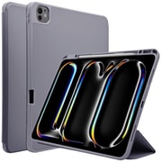iPad Pro(M4) 13インチ ケース 手帳型 スタンド機能 スリープ機能対応 シンプル パープル 8037IPP13BPU