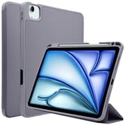 iPad Air(M3) 11インチ/iPad Air(M2) 11インチ対応 ケース 手帳型 スタンド機能 スリープ機能対応 シンプル パープル 8039IPA11BPU