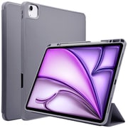 iPad Air(M3) 13インチ/iPad Air(M2) 13インチ対応 ケース 手帳型 スタンド機能 スリープ機能対応 シンプル パープル 8041IPA13BPU