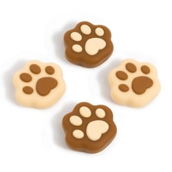 G-NS-TG-CC-DYMBR [Switch/EL/Lite用 アナログスティックカバー 猫肉球ミルクティ]