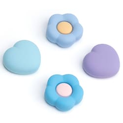 G-NS-TG-BP-HF [Switch/EL/Lite用 アナログスティックカバー 心と花ブルー]